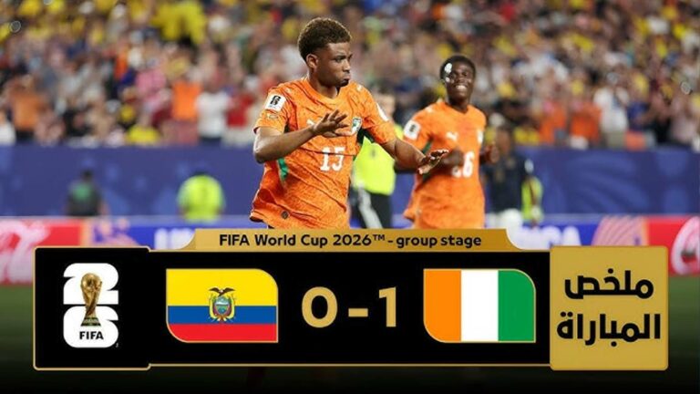 ملخص مباراة كوت ديفوار والاكوادور (1-0) كاس العالم