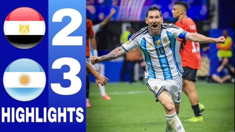 ملخص مباراة مصر والأرجنتين (2-3) كأس العالم