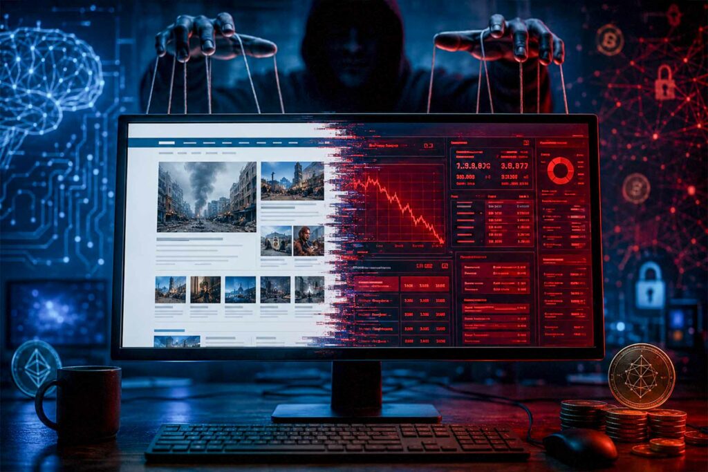مواقع إخبارية مستنسخة تقود الضحايا إلى منصات استثمار مزيفة مواقع أخبار مزيفة تسرق أموال المستثمرين بالذكاء الاصطناعي