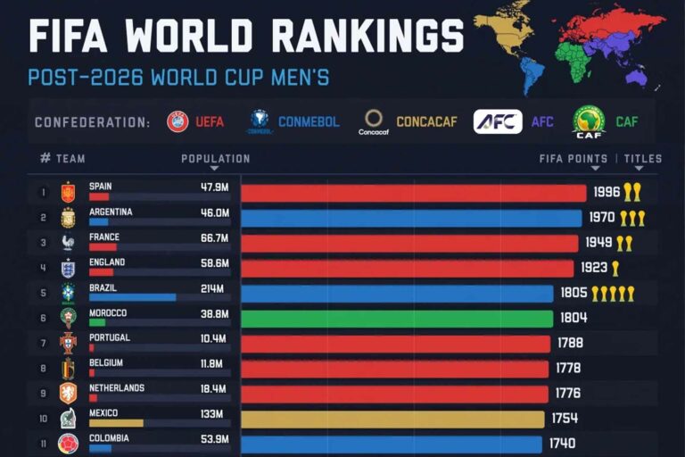 ترتيب منتخبات العالم بعد مونديال 2026