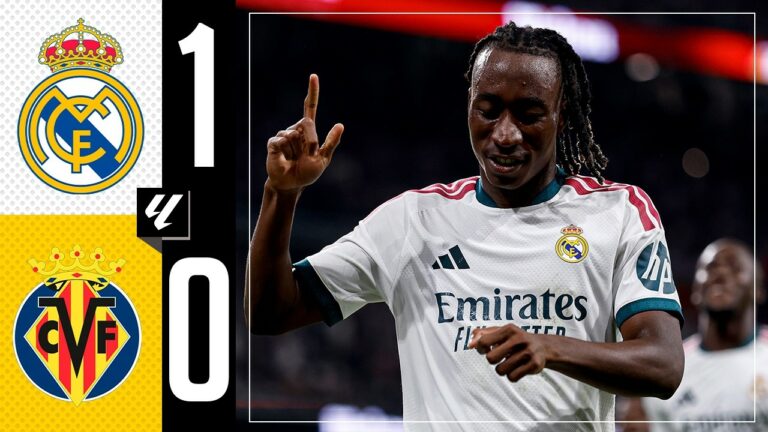 ملخص مباراة ريال مدريد وفياريال (1-0) الدوري الاسباني مباراة ريال مدريد وفياريال